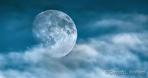 Moon In Clouds_DSCF4546.jpg - Photographed at Smiths Falls, Ontario, Canada.